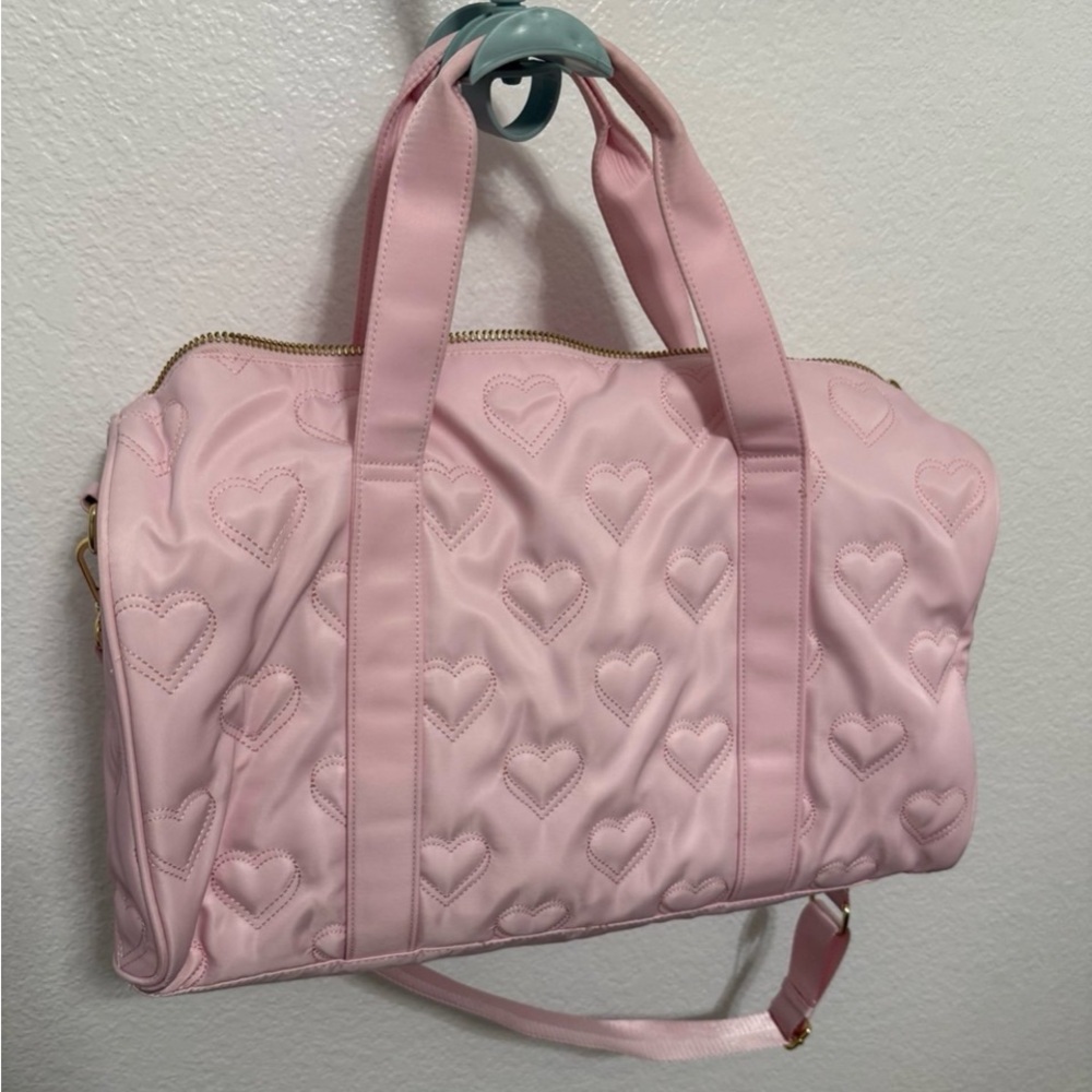 Stoney Clover Pink Heart-Patterned Women's Bag
